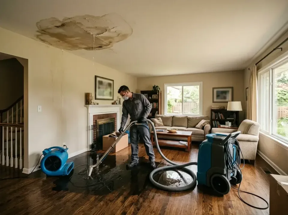 attic-pipe-burst-ceiling-drip-008 — frequently asked questions, Water Damage Restoration & Carpet Care in Downingtown, PA